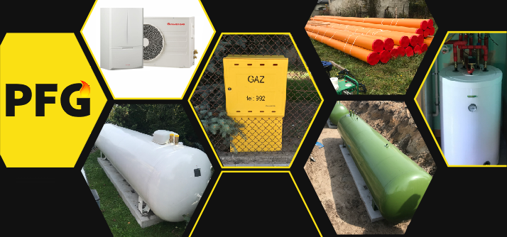 Baner PFG – instalacje gazowe i przyłącza